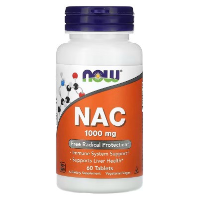 NAC 1000 mg, en 60 ó 120 Tabletas de Now Foods NOW Foods  Complementos Alimenticios (Suplementos nutricionales) salud.bio
