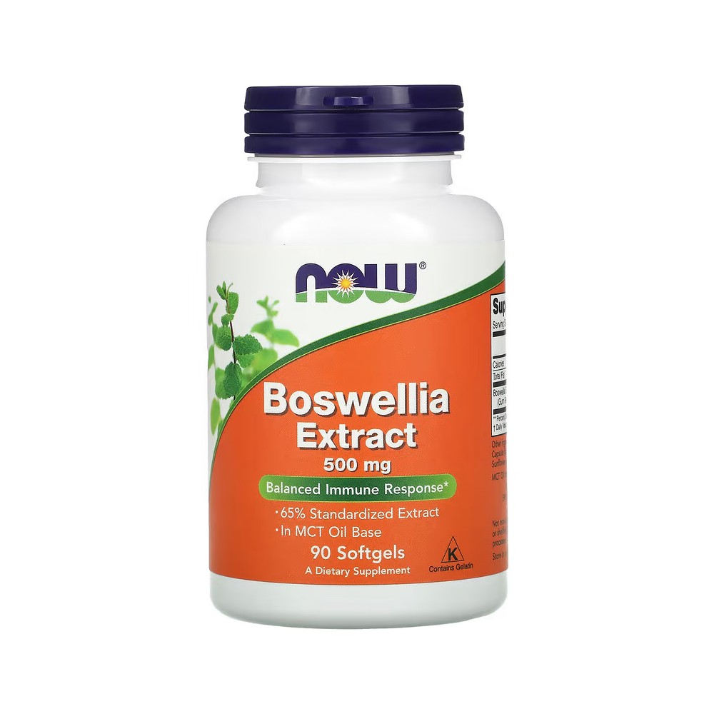 Boswellia en extracto 500 mg, 90 Perlas de NOW Foods NOW Foods NOW-04936 Suplementos Naturales acción Analgesica, Antiinflama...