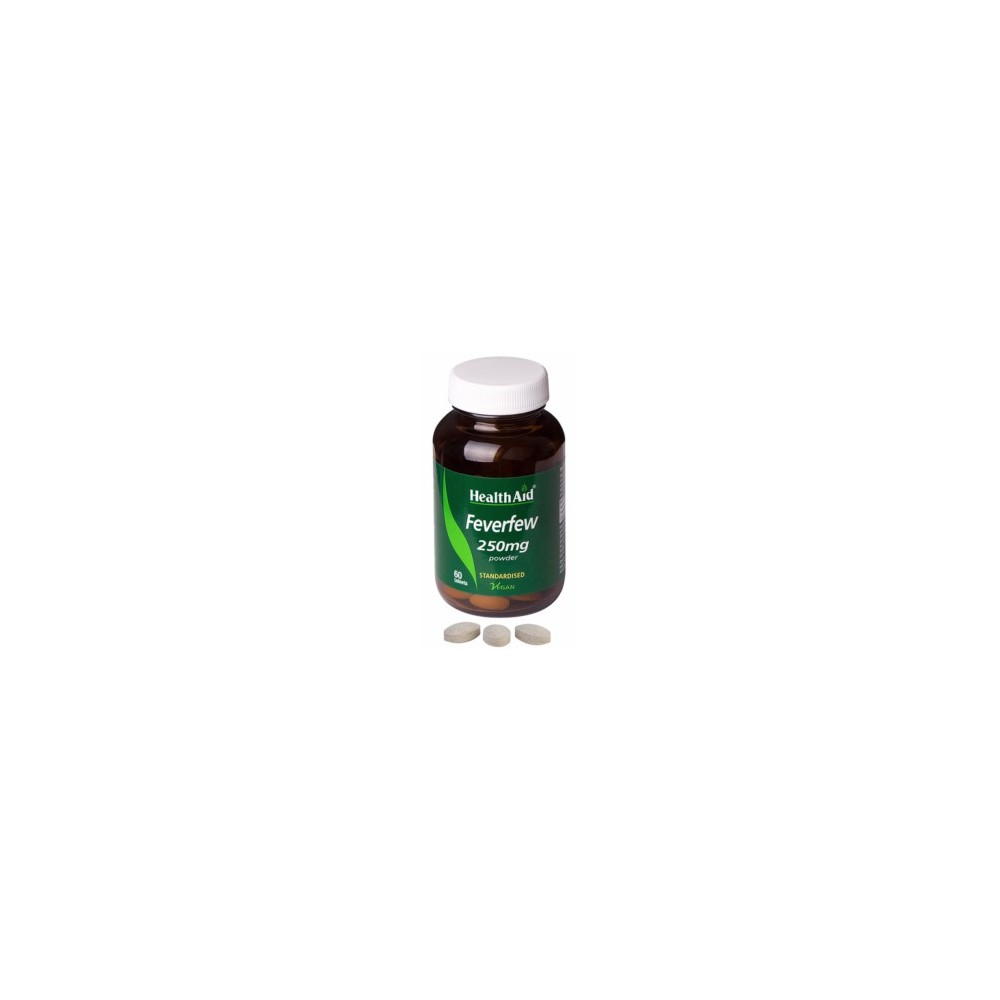 Matricaria de Health Aid  (Feverfew) Health Aid 804105 Suplementos Naturales acción Analgesica, Antiinflamatoria, malestar, d...