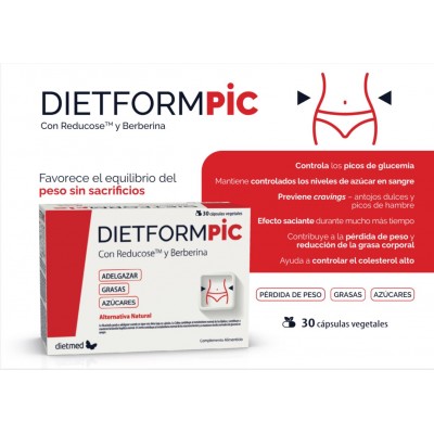 DIETFORMPIC 30 cápsulas de Dietmed Dietmed DIE-10928 Control de Peso salud.bio