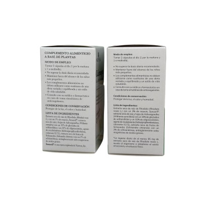 Calmogene® ó Rhodiola Complex® (Rhodiola rosea, Ashwaganda, Schizandra) 60 Cápsulas de Natysal Natysal  Estados emocionales, ...