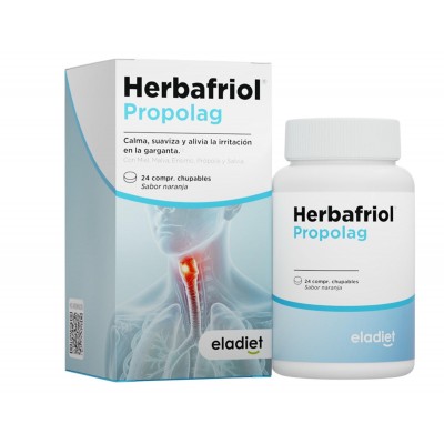 Hebrafriol Propolag 24 Comprimidos (para chupar) de eladiet ELADIET Elaborados Dieteticos, s.a. ELA-21821 Acción benéfica gar...