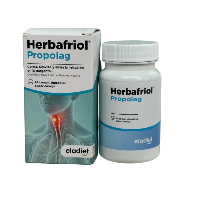 Hebrafriol Propolag 24 Comprimidos (para chupar) de eladiet ELADIET Elaborados Dieteticos, s.a. ELA-21821 Acción benéfica gar...