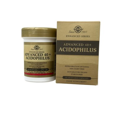 PROBIÓTICO Avanzado 40 Plus Acidophilus (Advanced 40+ Acidophilus 60 cápsulas) de solgar Solgar SOL-00777 Ayudas aparato Dige...