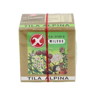 Tila Alpina 10 Filtros de Milvus MILVUS MIL-11201 Infusiones salud.bio