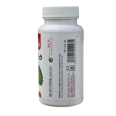 GRAVIOLA 90 Cápsulas 400mg de Plantis Artesania Agrícola 080062 Ayudas aparato Digestivo salud.bio