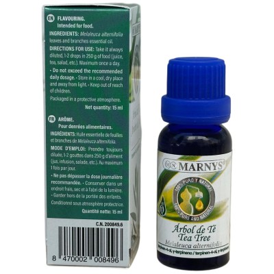 Aceite Esencial de Árbol del Té 15ml de MARNYS Marnys AA026 Aceites esenciales uso interno salud.bio