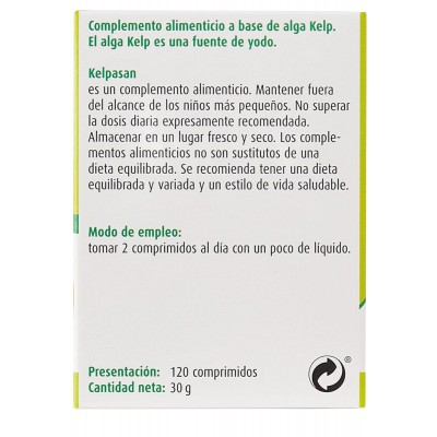 Kelpasan 120 Comprimidos de A.Vogel A.VOGEL BIOFORCE 0040007078 Complementos alimenticios salud.bio