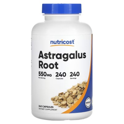Raíz de astrágalo, 550 mg, 240 cápsulas de Nutricost Nutricost NCS-67042 Sistema inmunitario salud.bio