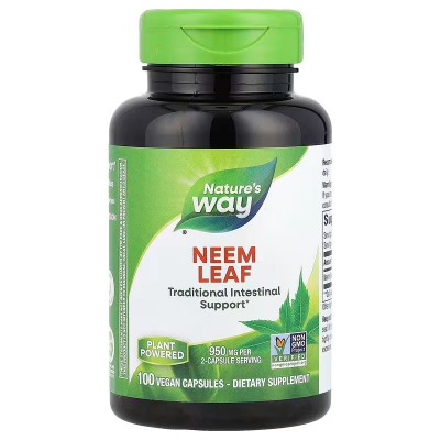 Neem Leaf, 475 mg, 100 Vegan Capsules de Nature's Way Nature`s Way NWY-15120 Ayudas aparato Digestivo salud.bio