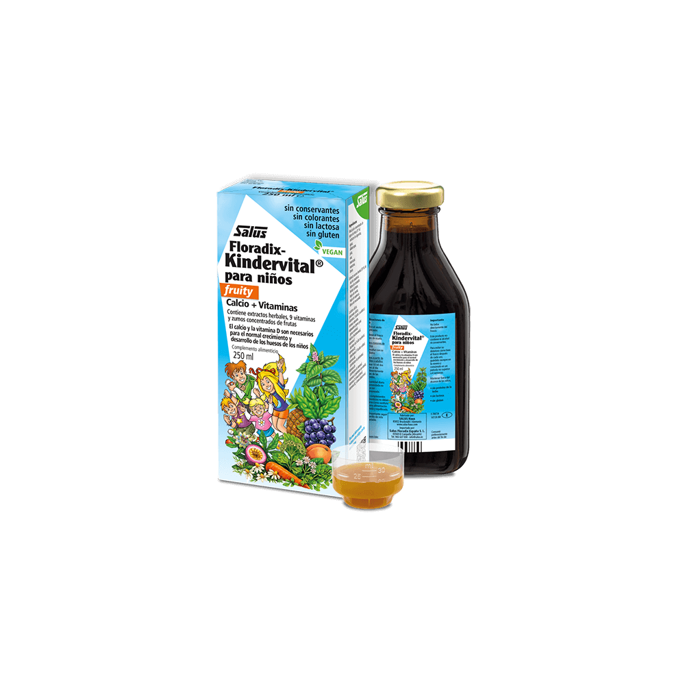 Salus Floradix-Kindervital fruity para niños Salus SAL-33557 Vitaminas y Multinutrientes salud.bio