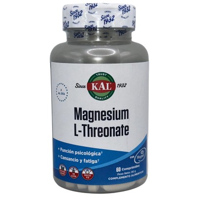 L-Treonato de magnesio Magtein® 60 comprimidos de KAL KAL KAL-27193 Suplementos Minerales  salud.bio
