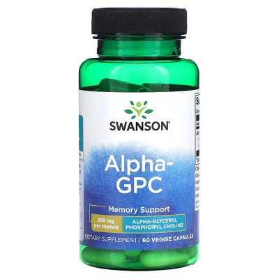 Alfa GPC 300 mg 60 cápsulas vegetales de Swanson Swanson SWV-21035 Ayuda Funcion Celebral salud.bio