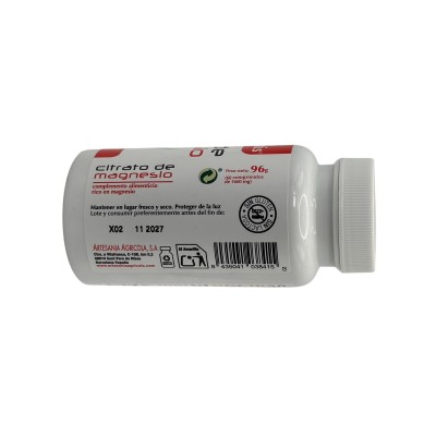 Citrato de Magnesio 60 comprimidos de Plantis Artesania Agrícola PLA-03841 Suplementos Minerales  salud.bio