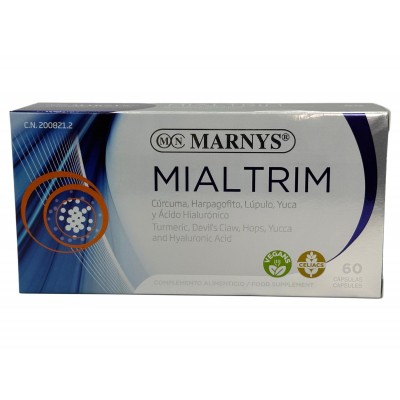 Mialtrim 60 Cápsulas de Marnys Marnys MN112A Suplementos Naturales acción Analgesica, Antiinflamatoria, malestar, dolor salud...
