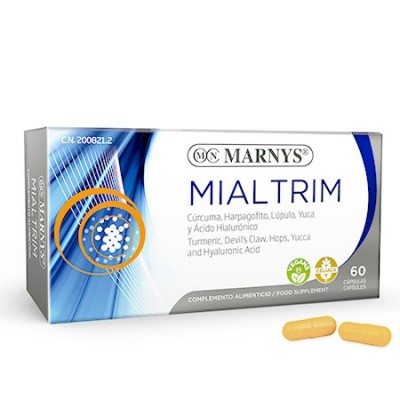 Mialtrim 60 Cápsulas de Marnys Marnys MN112A Suplementos Naturales acción Analgesica, Antiinflamatoria, malestar, dolor salud...