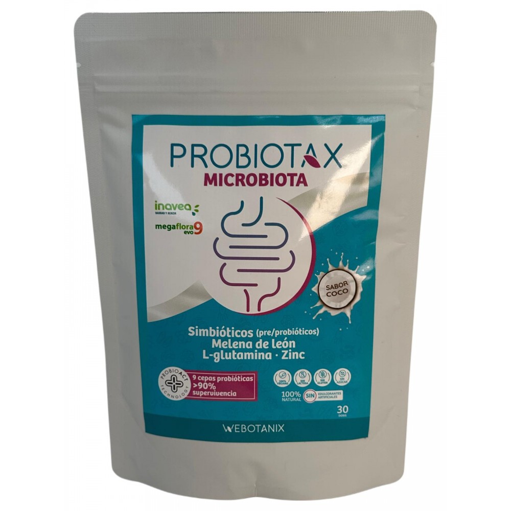 Probiotax Microbiota Coco de 150gr 30 dosis de WeBotanix WEBOTANIX WEB-22345 Ayudas aparato Digestivo salud.bio