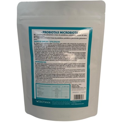 Probiotax Microbiota Cacao de 150gr 30 dosis de WeBotanix WEBOTANIX WEB-22348 Ayudas aparato Digestivo salud.bio
