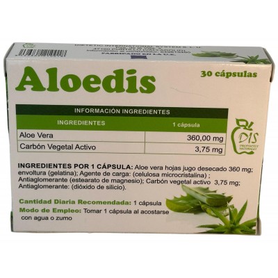 Aloedis 30 ó 60 Cápsulas de DIS Productos Naturales DIS Aloedis Laxantes salud.bio