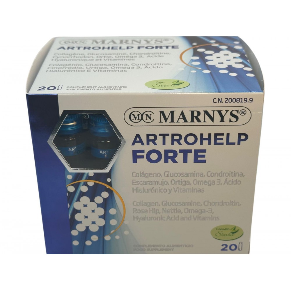 Artrohelp Forte 20 viales de Marnys Marnys MNV802 Articulaciones, Huesos, Tendones y Musculos, componen el Aparato Locomotor ...