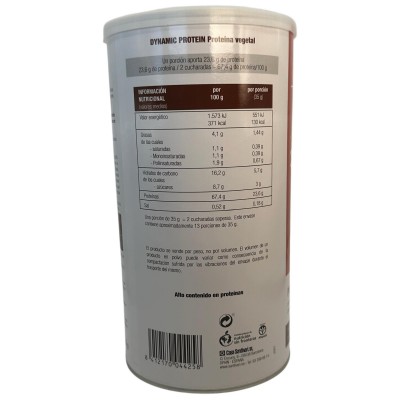 Dynamic proteína vegetal 455gr de Santiveri Santiveri  SANT-3723 Proteinas salud.bio