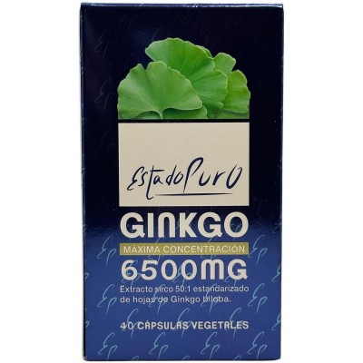 Ginkgo 6500mg 40 cápsulas de TonGil Tongil M06 Sistema circulatorio salud.bio