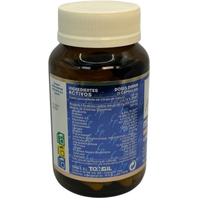 Maxi Enzimas con Probióticos 80 cápsulas de Estado Puro de Tongil Tongil M48 Ayudas aparato Digestivo salud.bio