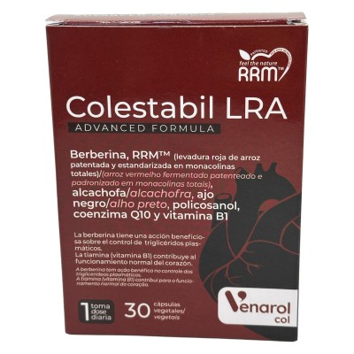 Colestabil LRA Advanced formula (ayuda a tu colesterol) 30 cápsulas de herbora Herbora HER-H21103 Ayudas niveles Colesterol y...