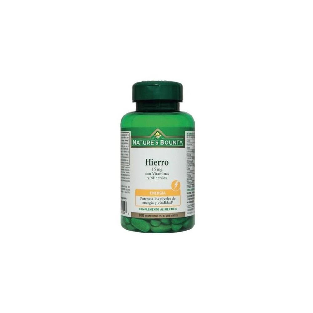 B-Hiero 15mg con Vitaminas y Minerales Nature´s Bounty NATURE´S BOUNTY 03634 Inicio salud.bio