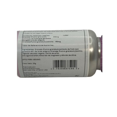 POMEGRANATE 200mg 60 Cápsulas Vegetales de Solaray SOLARAY SOLA-37590 Antioxidantes salud.bio