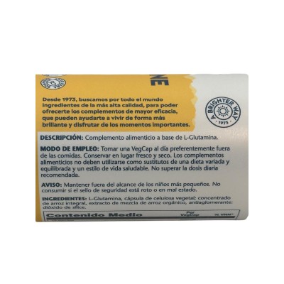 L-glutamina 500mg 50 Cápsulas Vegetales de Solaray SOLARAY SOLA-37667 Suplementos Deportivos (Complementos Alimenticios) salu...