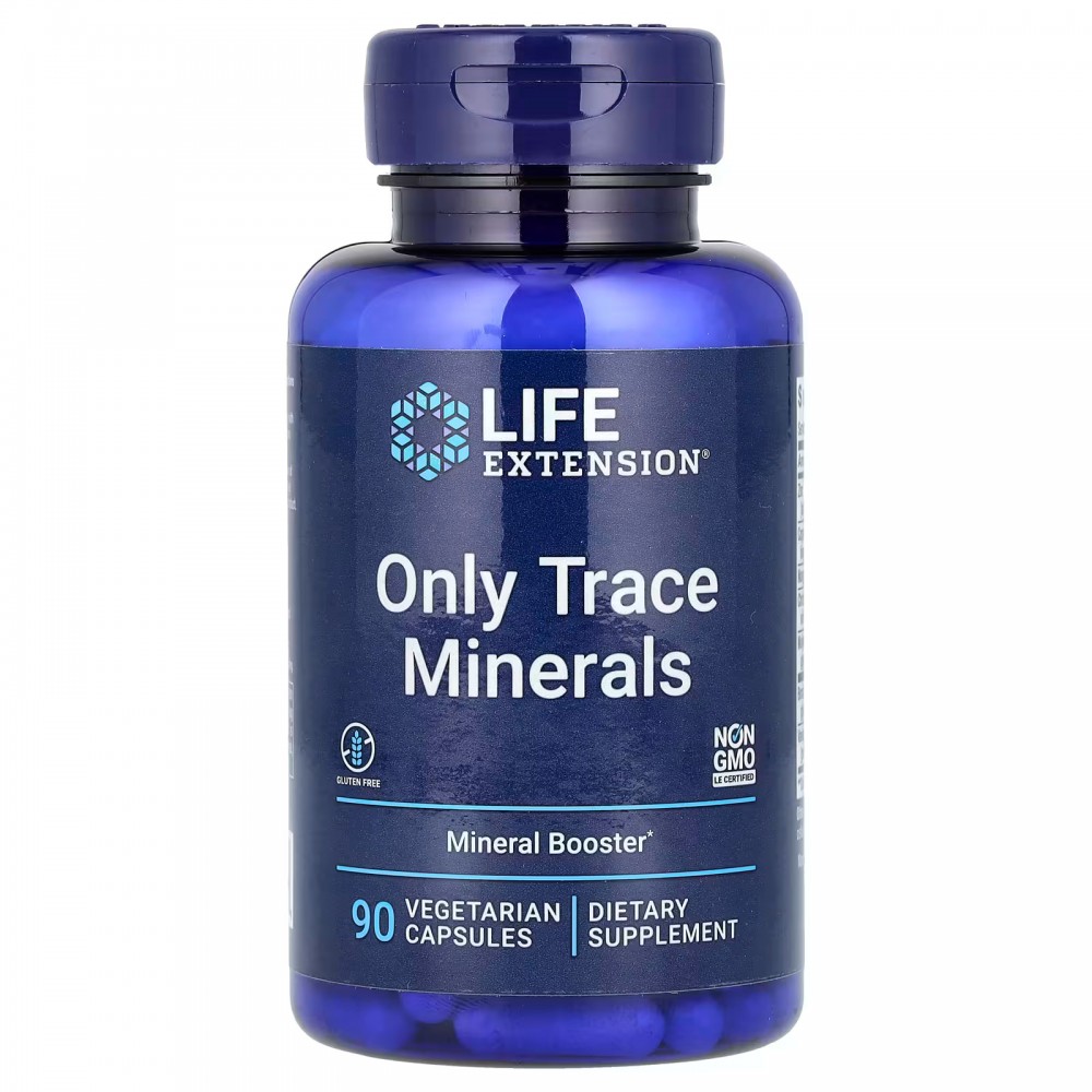 Solo oligoelementos (Only Trace Minerals) 90 cápsulas vegetales de Life Extension Life Extension LEX-13289 Oligoelementos sal...