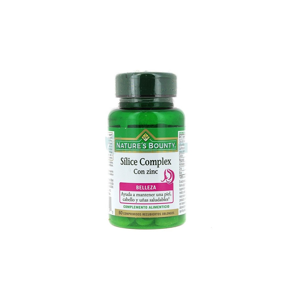 Sílice complex con Zinc Nature's Bounty, 60 comprimidos NATURE´S BOUNTY 03609 Vitaminas y Minerales salud.bio