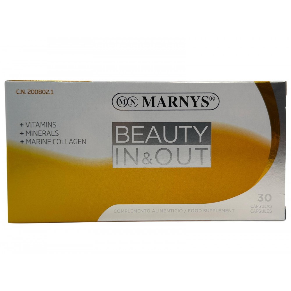 Beauty In & Out 30 Cápsulas de Marnys Marnys MN449 Nutricosmética salud.bio