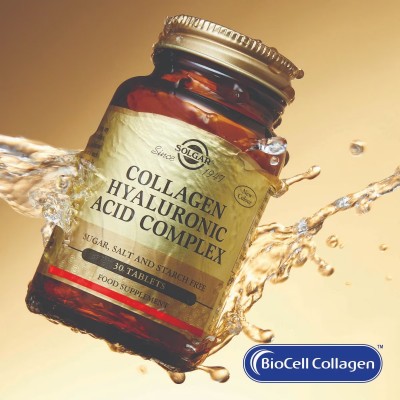 Ácido hialurónico complex con colágeno 120mg 30comprimidos de Solgar SOLGAR SOL-01417 Piel, Cabello y Uñas, Complementos y Vi...