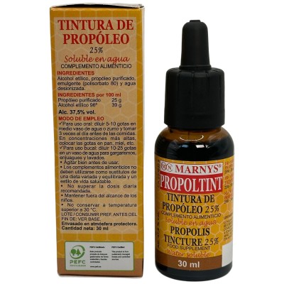 Propoltint tintura de propóleo 25% 30ml de MARNYS® Marnys MN615 Sistema inmunitario salud.bio