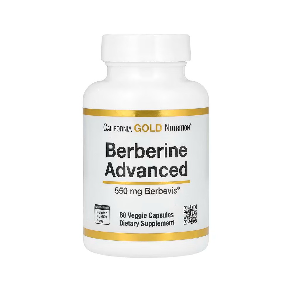 Berberina avanzada, Fitosoma Berbevis, 550 mg, 60 cápsulas vegetales de California Gold Nutrition California+Gold+Nutrition C...