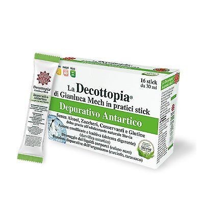 DECOPOCKET DEPURATIVO ANTARTICO CON STEVIA 16 X 30 ML GIANLUCA MECH HFFSTK1602ST0 Higado y sistema hepatobiliar salud.bio