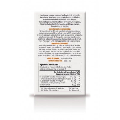 vit&min 44 Curcudextrin 28Comprimidos 950mg de Soria Natural SORIA NATURAL SOR-59544 Suplementos Naturales acción Analgesica,...