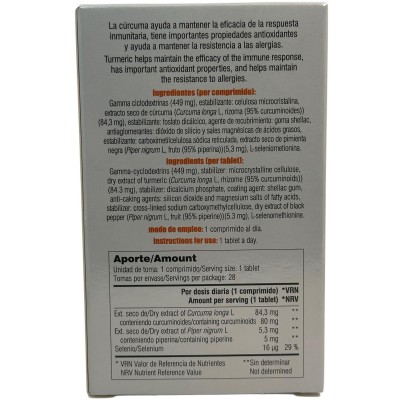 vit&min 44 Curcudextrin 28Comprimidos 950mg de Soria Natural SORIA NATURAL SOR-59544 Suplementos Naturales acción Analgesica,...