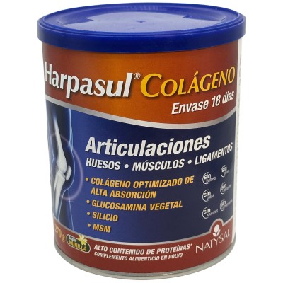 Harpasul Colágeno alta absorción, sabor vainilla, 270g de Natysal Natysal NAT-32604 Articulaciones, Huesos, Tendones y Muscul...