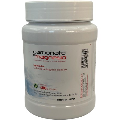 Carbonato de Magnesio 300 gramos Plantis Artesania Agrícola ART-080019 Suplementos Minerales  salud.bio
