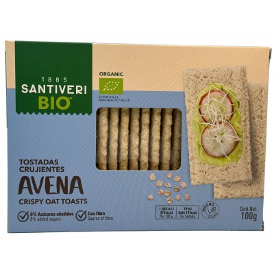 Tostadas Crujientes Avena BIO 100gr. de Santiveri Santiveri  SAN-03008 Alimentación salud.bio