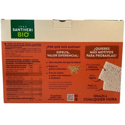 Tostadas Crujientes BIO de ESPELTA 200gr de Santiveri Santiveri  SAN-03397 Alimentación salud.bio