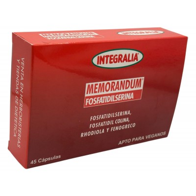 Memorandum Fosfatidilserina 45 Cápsulas de Integralia INTEGRALIA INT-54391 Sénior y Tercera Edad salud.bio