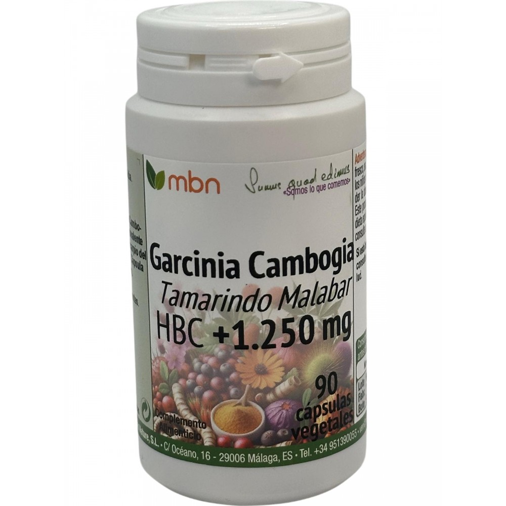 Garcinia Cambogia HBC 1.250mg 90cápsulas vegetales de Manabios Manabios MAN-37001 Ayuda Glucemia y Diabetes salud.bio