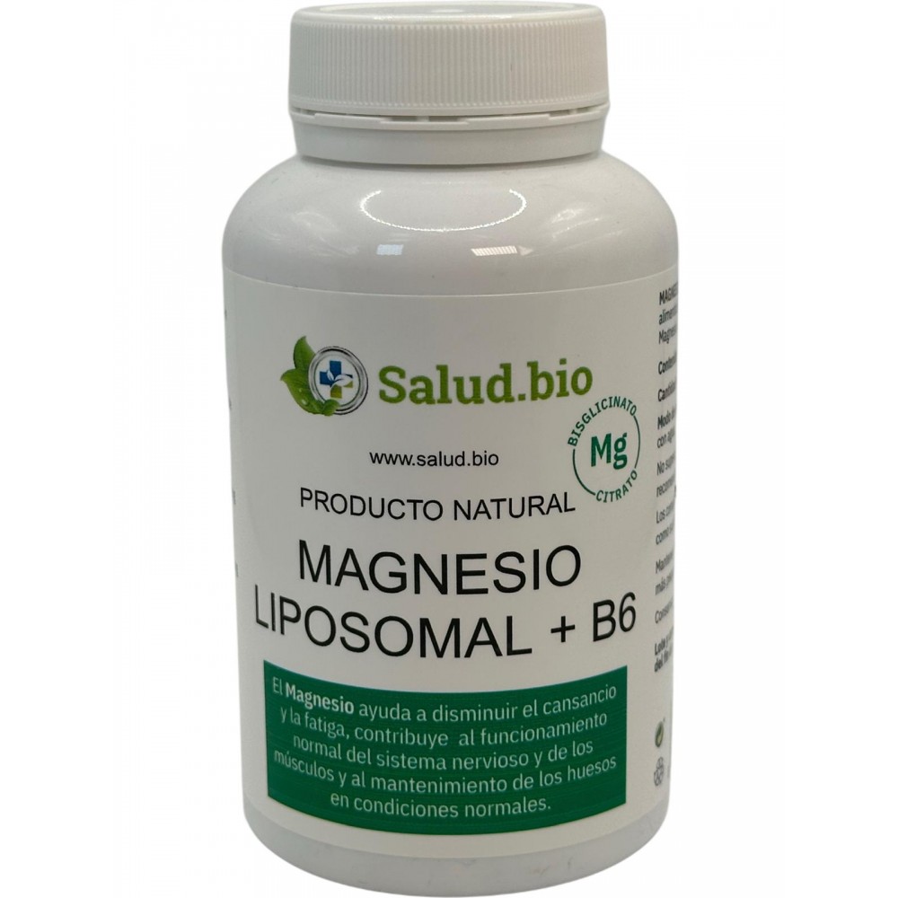 Magnesio Liposomal (Citrato y Bisglicinato) +B6 90 Cápsulas de Salud.bio Espadiet SAL-0040011 Suplementos Minerales  salud.bio