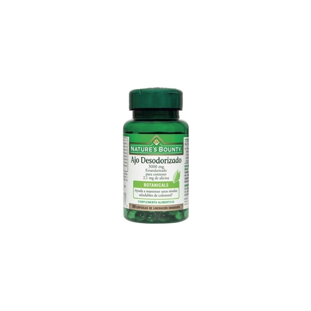 Ajo Desodorizado 3000mg Nature's Bounty NATURE´S BOUNTY 03646 Sistema cardiovascular salud.bio