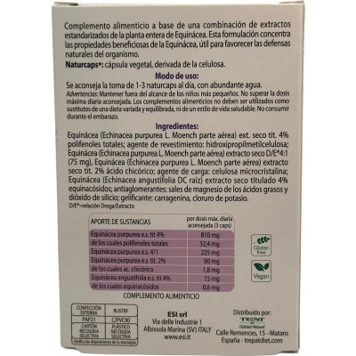 ECHINAID 60 Naturcaps (Alta Potencia) de ESI ESI ESI-09010301 Sistema inmunitario salud.bio