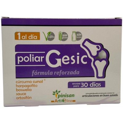 POLIAR GESIC Huesos y Articulaciones (Formula reforzada) 30 Cápsulas de PINISAN Pinisan 10600086 Articulaciones, Huesos, Tend...